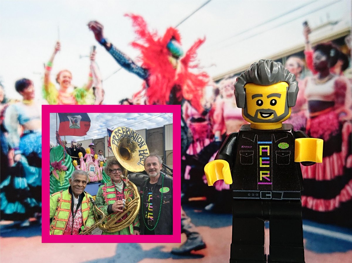OperationSpark2's tweet photo. Ann ale / Let's go! 💚💖

Well, we couldn't go to NOLA this year as planned... so we thought we'd bring the Kanaval spirit to Legoland instead! Representing @kanpehaiti is the latest member of our Lego Krewe... KANPE volunteer extraordinaire... Lego @craigramsay53! https://t.co/Jm3KCYOD78