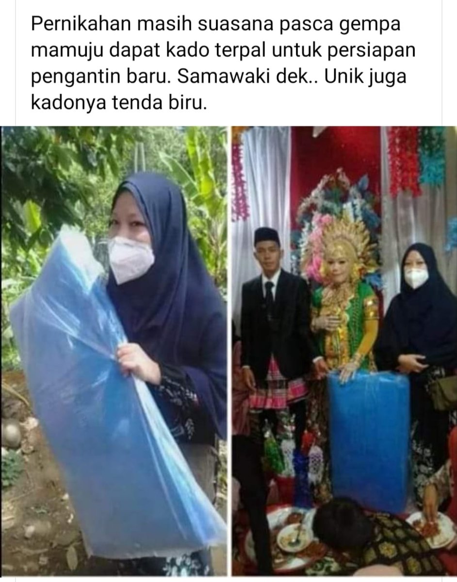 rr5_rhena's tweet photo. Banyak yg tag sy. terkait gambar dibawah.kelihatan lucu tp org butuh,skrg wrg sdh mulai balik ke rmh tp msh trauma jd memilih tdr di luar rmh dg memakai terpal. Ad jg yg msh di pengunsian krn rmhx hancur n blm ad huntara.
 
#VideoViral https://t.co/WPL9UqbPrW
