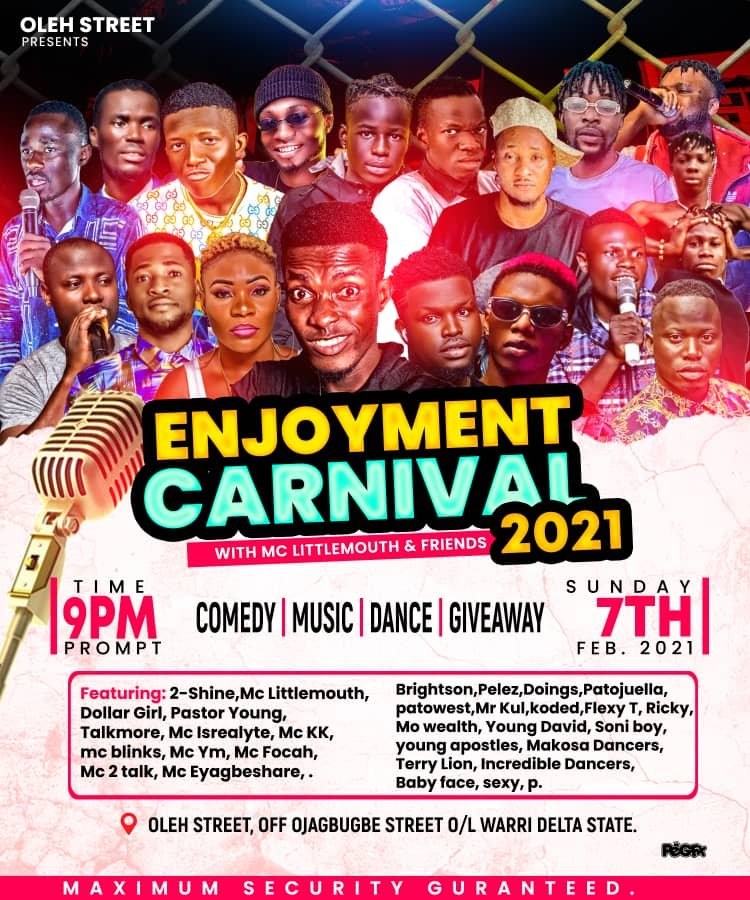 patojoella's tweet photo. Udabah Udabah Udabah
Tune up fans 🙏 I will be there, life on stage🕺💃
#Enjoyment Carnival 2021
See you there 👀 Tomorrow sunday📢📢📢 https://t.co/aMBT3u9TME