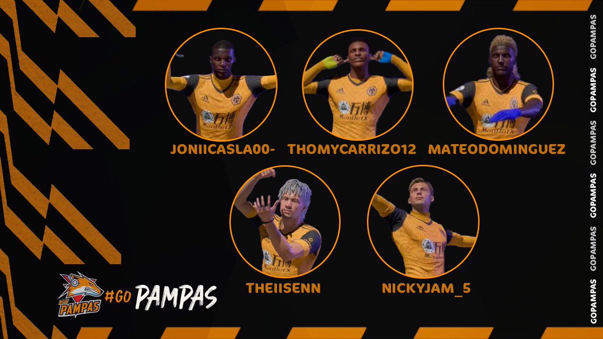 JMendios's tweet image. Aquí están, ellos son! 
  Presentamos a los 5 nuevos fichajes que defenderán los colores de los zorros de cara a la próxima temporada de @IESAFIFAar 
  Bienvenidos a @newpampasgg 🦊
#GoPampas