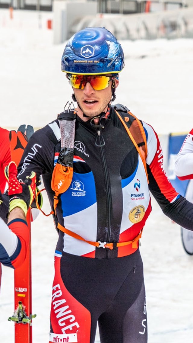 Thibault Anselmet a tout donné pour cette coupe du monde en France. 2 magnifiques podiums en 2 jours. Maintenant leader du général. Des mots sympas pour chaque organisateur. La classe des plus grands. #ArméeDeChampions #Flaine2021