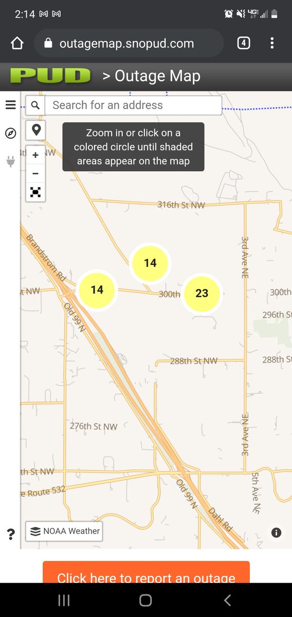 LRG425's tweet photo. @SnoPUD any word on the outage in North Stanwood? Thank you! #snopud #poweroutage https://t.co/xf0XsGOvCS