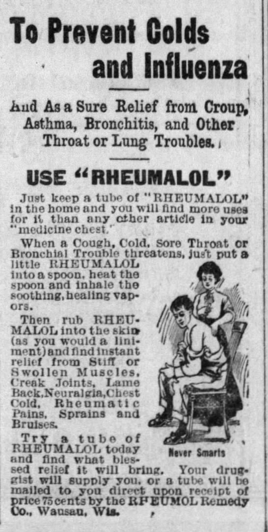 Win a victory over sickness, illness, and expenses. (Oshkosh Northwestern, 10/15/1919)(Menasha Record, 11/22/1919)(Stevens Point Journal, 11/26/1919)(La Crosse Tribune, 01/28/1920)