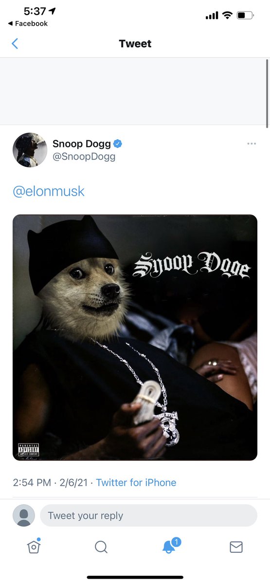 SatoshiChairman's tweet photo. Welcome to the #dogearmy @SnoopDogg #doge #dogecoin https://t.co/c5zVfcJsTg