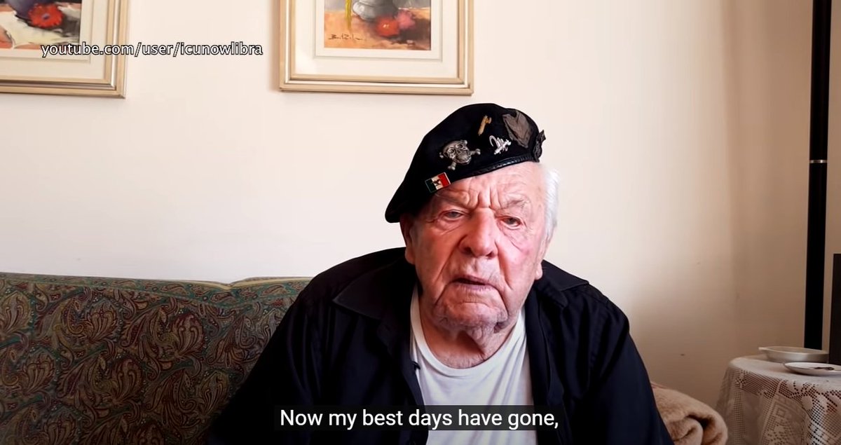 Donning his Brigate Nere beret