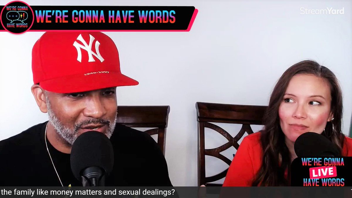 GonnaHaveWords's tweet photo. Check out WE'RE GONNA HAVE WORDS PODCAST  Live from Feb 5th. https://t.co/hHJ2c3YBm2 In this bonus live stream episode we discussed how to get your spouse to buy in on money matters &amp; sexual dealings.  E asks for Gold stars &amp; stripper pole? @GonnaHaveWords FB &amp; IG https://t.co/wqhuWMHZS1