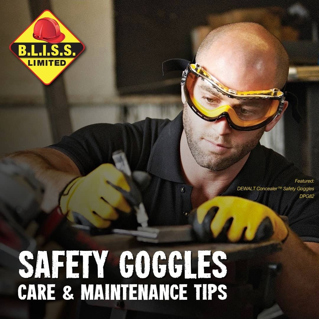 blisssafety's tweet photo. Safety goggles are delicate. Any blunder with care or maintenance will reduce their effectiveness and expose you to work place disasters that may be life changing. #trinidad #pyramex #radians #sassafety #dewalt #dewalttough #eyeprotection #safetyglasses #safetygoggles #eyesafety https://t.co/hiwphIHGP0