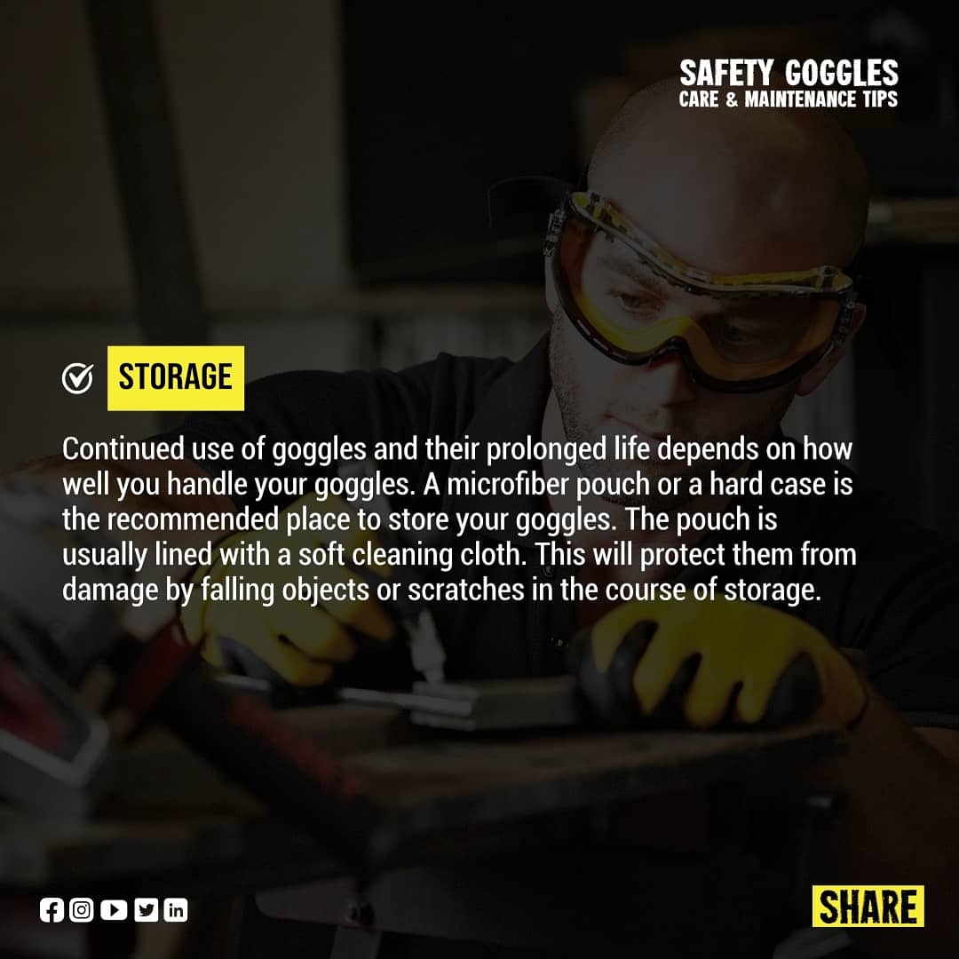 blisssafety's tweet photo. Safety goggles are delicate. Any blunder with care or maintenance will reduce their effectiveness and expose you to work place disasters that may be life changing. #trinidad #pyramex #radians #sassafety #dewalt #dewalttough #eyeprotection #safetyglasses #safetygoggles #eyesafety https://t.co/hiwphIHGP0