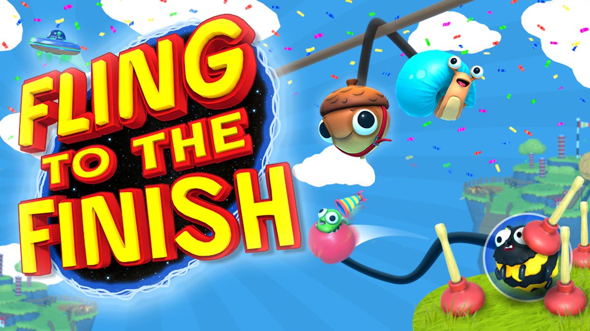 Fling to the Finish- Only a demo so far but what i played it was super fun. Team games like this are always a blast... When it isn't absurdly glitchy.  @okvirgin we were so big brained