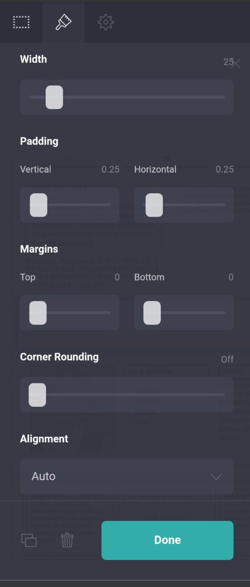 crcarrd's tweet photo. ๐ท๏ธ 3ยฐ container
width: 25
padding vertical e horizontal: 0.25
margins top e bottom: 0
spacing: 0
border: #323232 - โ
top, sides, bottom
drop shadow: #CCCCCCC - angle 47ยฐ - distance 0.5 - size 0 - blur- continuaรงรฃo 3ยฐ container https://t.co/LSYsK6kmSN