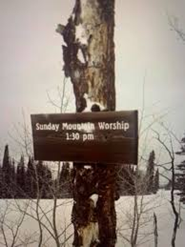 If you are skiing at #PCMR tomorrow (Feb 7) I'll be giving a devotional and prayer on behalf of the PC Interfaith Council at the "chapel" in the pines (just follow below the Bonanza lift down and to the right after the first "exit.")  at 1:30 pm.  Leave your skis on!