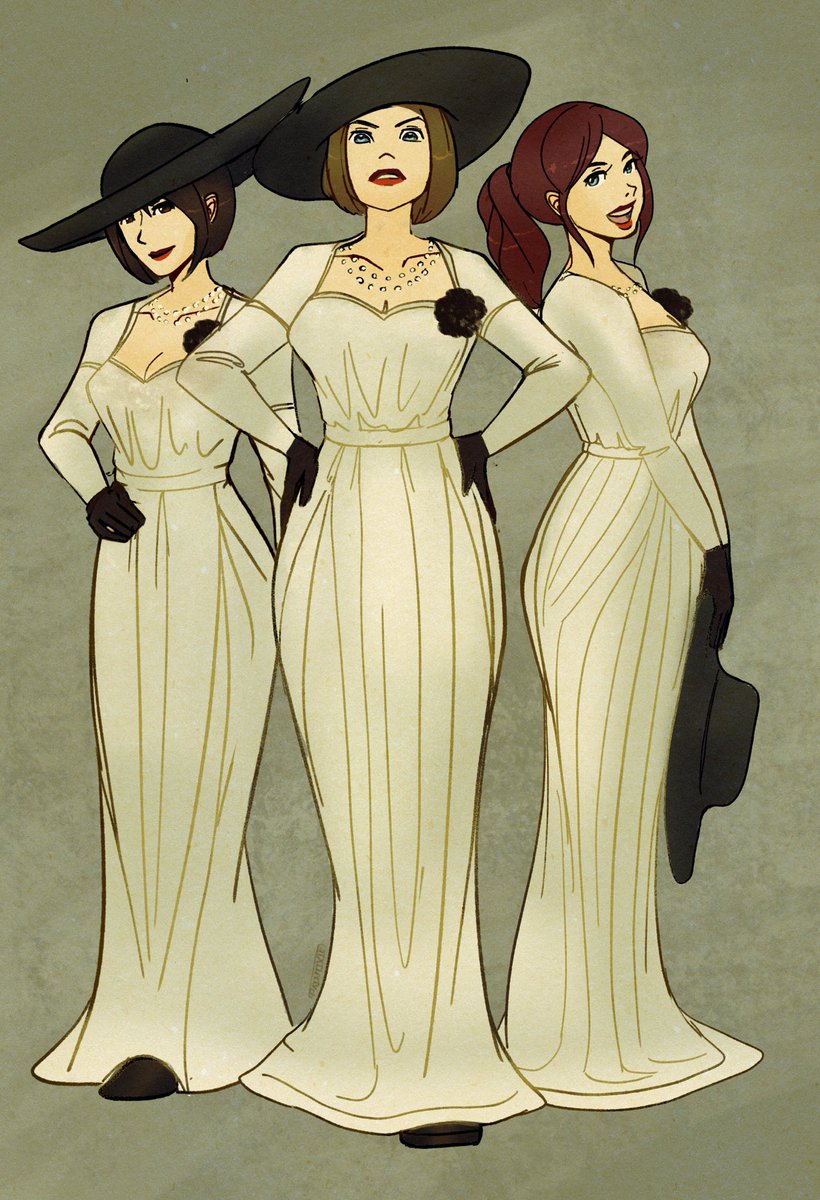 леди димитреску resident evil. дочки леди димитреску resident.