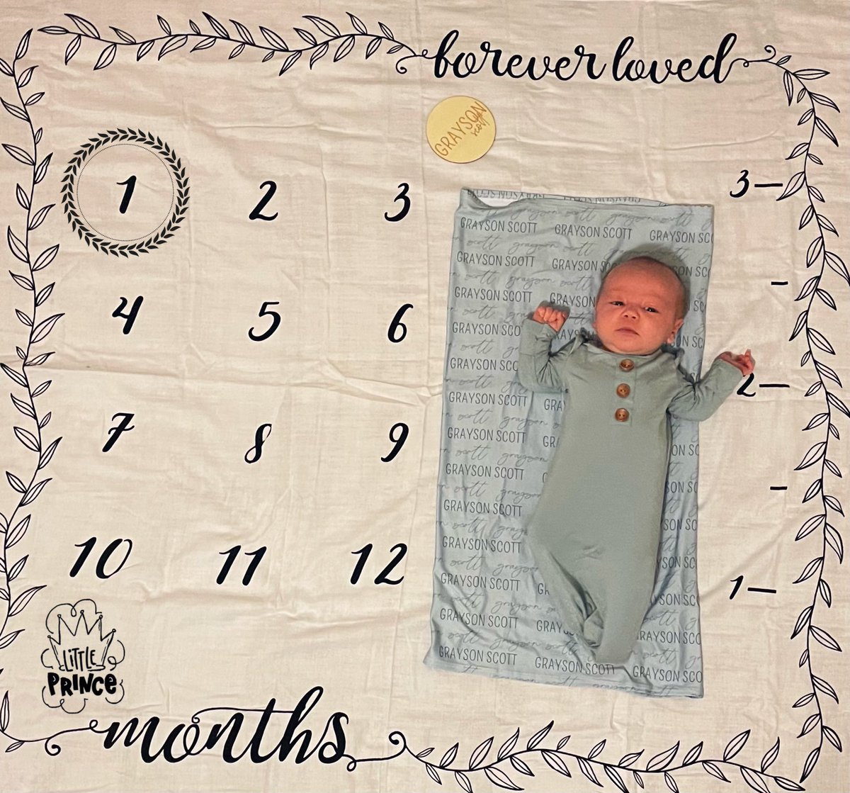 MrsBreeKing's tweet photo. Our sweet boy made 1 month yesterday♥️🥰 https://t.co/Y1jEw3xeKL