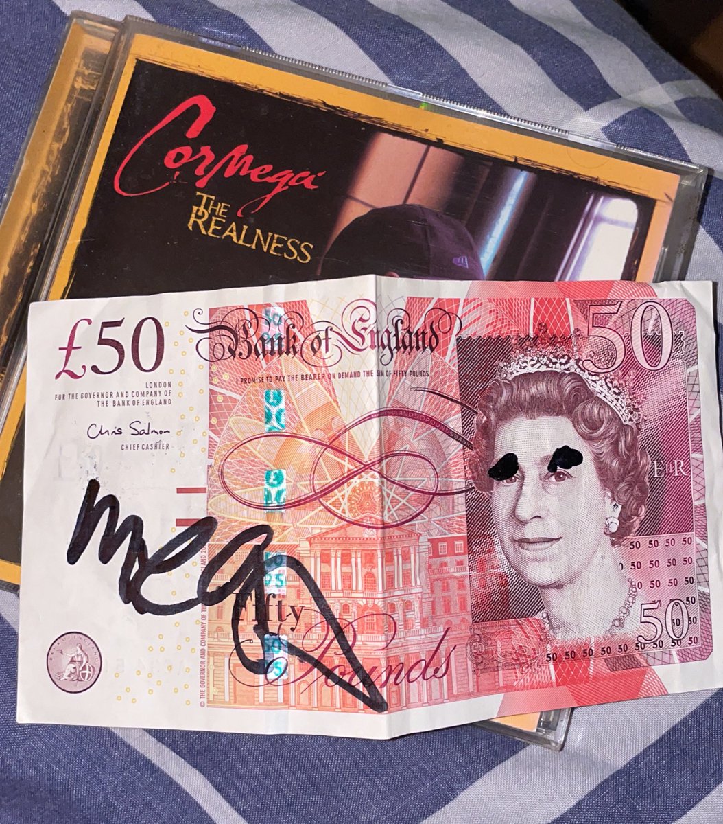 MezzaMan's tweet image. Randomly remembered when I didn’t have anything apart from £50 for @iamcormega autograph