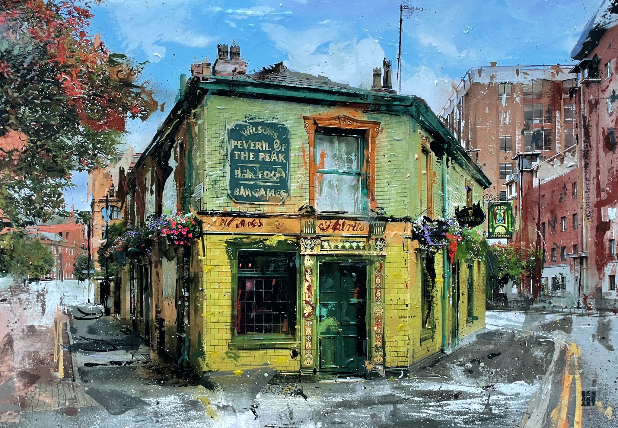 Cheshire Art Gallery New In Ben Ark The Great Survivor Peveril Of The Peak Benark Benarkart Mixedmediaartist Creativeartist Digitalartist Contemporaryart Modernart Northernart Manchester Pubpainting Peverilofthepeak