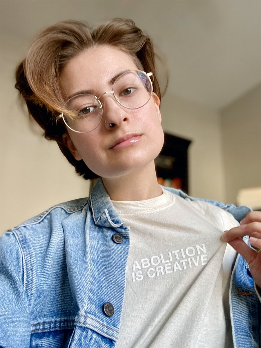 Abolition is creative. (shirt from @ForgiveCo)