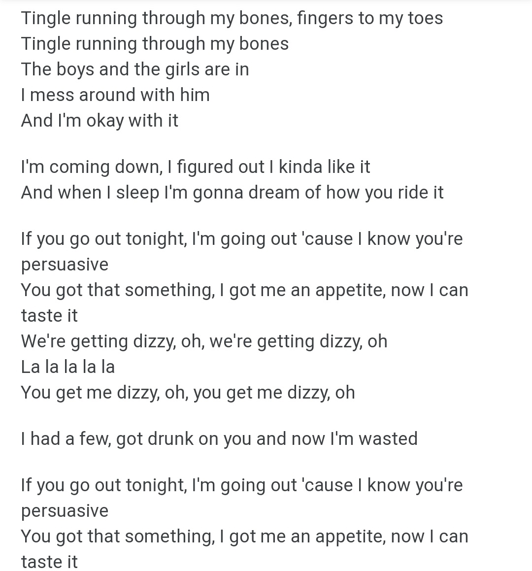 5. Harry + music and lyrics Harry wrote a song " Medicine" where he is literally screaming he's not straight. The lyrics " the boys and the girls are here i mess around with them" are self - explanatory.