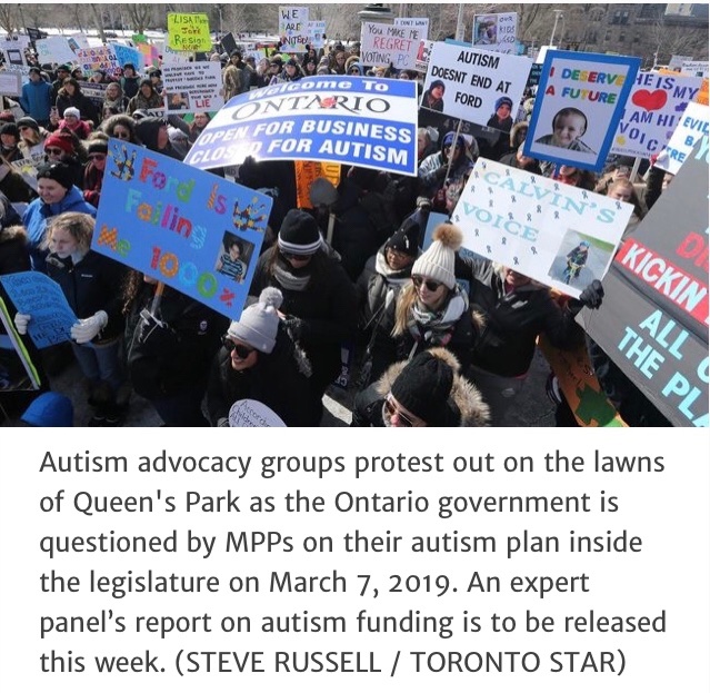 MrsMarambio's tweet photo. We fight so hard before events like a pandemic because when choices have to be made about human beings during a crisis (public health emergency, economic austerity) our loved ones are dehumanized. Our CHILDREN deemed unworthy. #onpoli #AutismDoesntEndAtFord 
#2Little2LateTodd https://t.co/PJIBTdpe4B