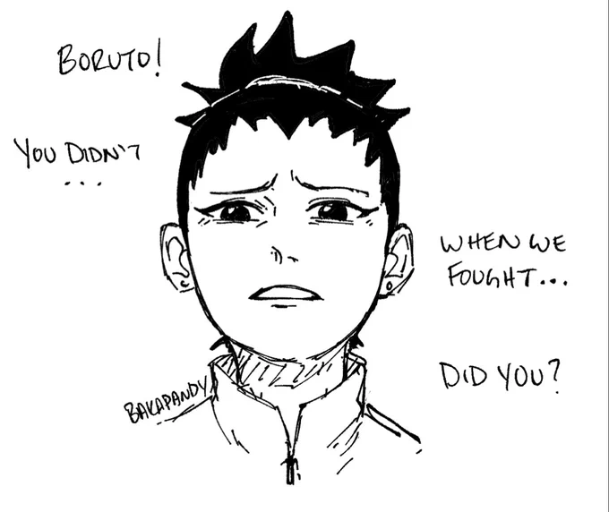 Shikadai's look of betrayal when it's revealed Boruto cheated...always breaks my heart.... 