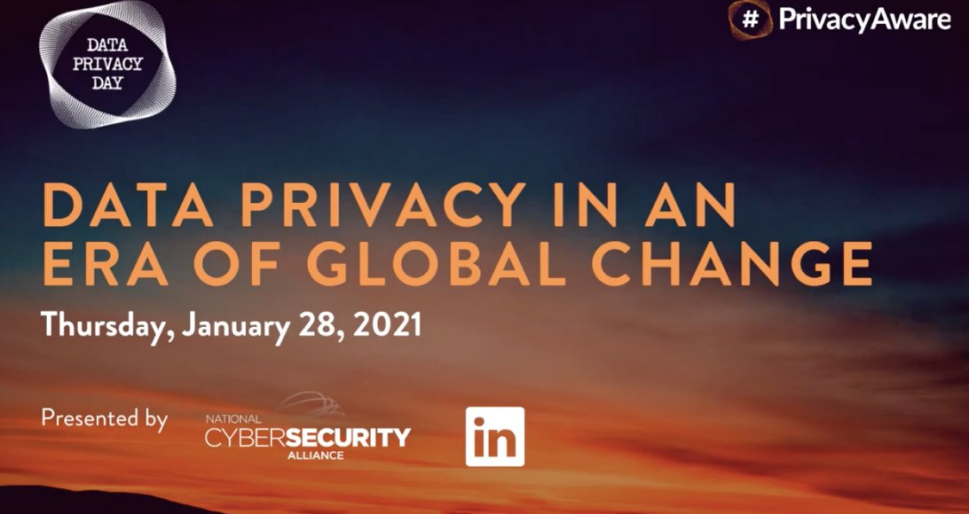 In case you missed it on 28 January for Data Privacy Day, here is a link to the video series about Data Privacy in an Era of Global Change from StaySafeOnline.

For more information, go to: staysafeonline.org/resource/data-…

#cyber #dataprivacy