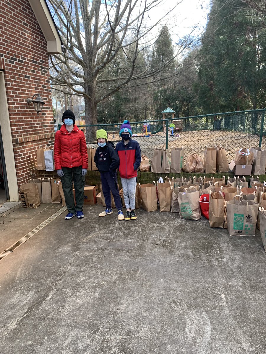 troop116's tweet photo. We collected 225 bags today for @loavesfishesnc as part of our annual Scouting for Food drive.  Great work everyone! https://t.co/Ay1G4Ycboz