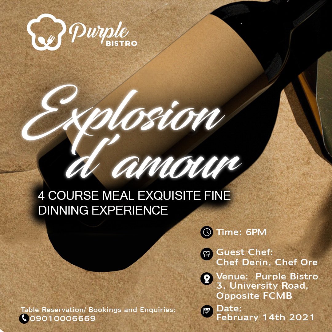 a_aderinsola's tweet photo. You people must eat good Food on February 14. #explosiondamour
Reservations still on. https://t.co/4LVG0hDL3X
