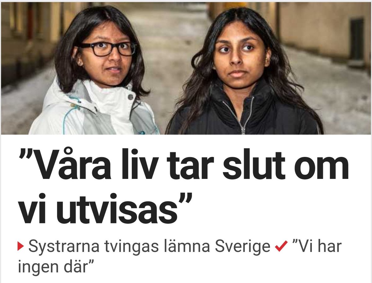 virre777's tweet photo. De skulle varit killar och lite småkriminella så hade de lätt haft bättre förutsättningar för att få stanna.

#migpol #svpol https://t.co/2pefNwirKl
