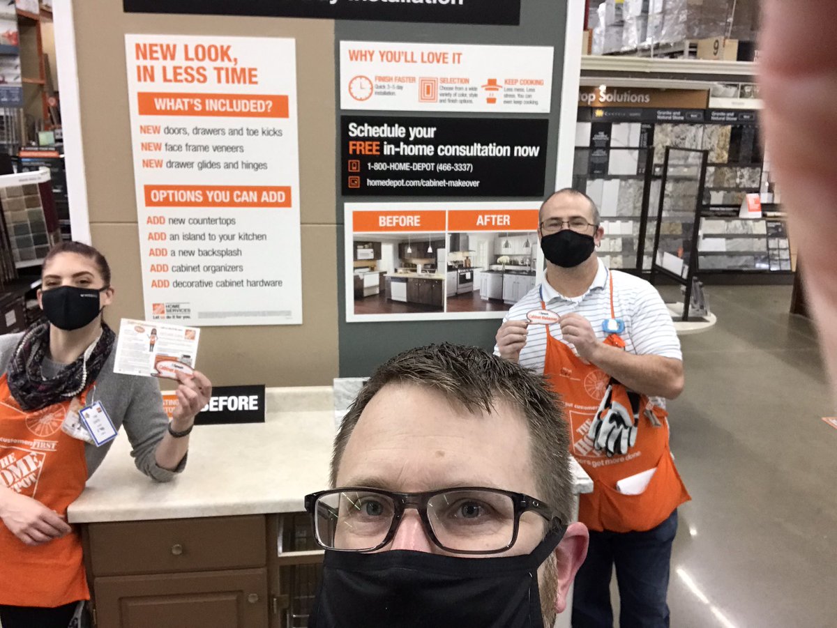 Two great DS <a href="/4009/">Danillo</a> Albany Speak Cabinet Makeover.  Thanks Eric and Shannon. <a href="/y_atonna/">Yvette Atonna</a> @ORANGEoregonian <a href="/WendyinOregon/">WendysadventureinOregon</a> <a href="/AlHackett1/">Al Hackett</a> <a href="/THDPeter_Coombs/">Peter Coombs</a> <a href="/amybaronhdi/">AmyBaronHDI</a> <a href="/hdi_jason/">Jason Rentle</a> @JonTrampeTHD <a href="/CorporateLarry/">Larry Lane</a>