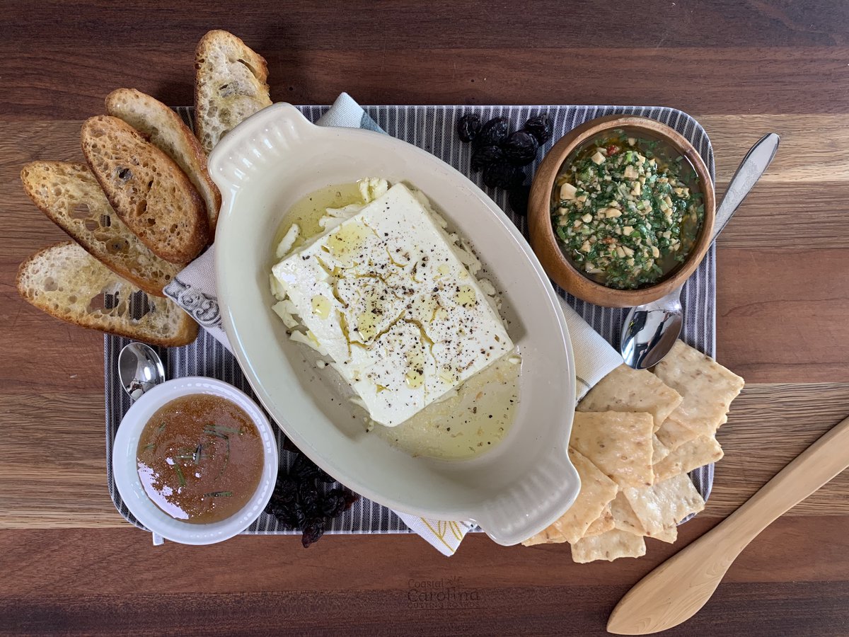 As we release chef <a href="/lishsteiling/">Lish Steiling</a> recipe today for 2.13's Cheese Course of TASTE2, our music &amp; food pairing Patreon series, #bakedfeta has suddenly become a THING this week on the interwebz (thanks to a tip from our fave Greek Mom @ConstantlyGus!)// 🧀patreon.com/choralchameleon