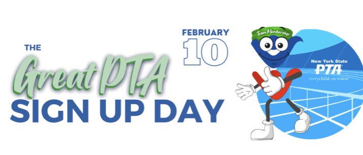 CommackRoadPTA's tweet image. The countdown is on to the Great PTA Sign Up day on February 10th! This year more than ever before we need to keep our PTA membership strong. We can not do this without YOU becoming a member.  It’s quick, easy and online... just click the link below
commackroadpta.memberhub.store