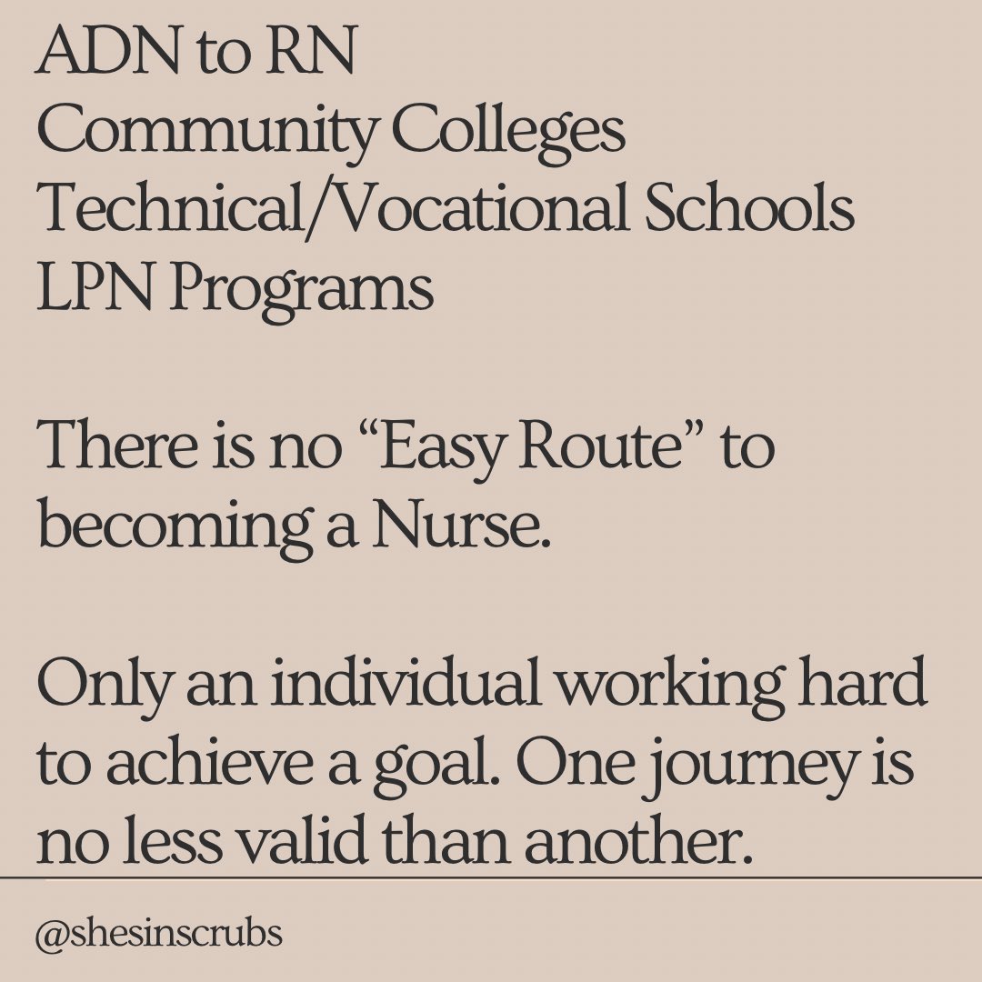 I’m tired of the disrespect towards ADN prepared nurses & LVNs/LPNs. Stop The Stigma &  #dismantlenursehierarchies