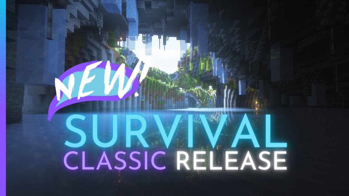 MineFableMC's tweet photo. 🎙Does this thing work?

Got any plans this evening? Because we're releasing a brand new gamemode, Survival Classic. Make sure you come check it out.

Live at 4PM EST / 9PM GMT / 1PM PST https://t.co/LZ8AjBE97Y
