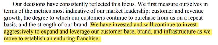3/ Bezos knew that building out the infrastructure needed to make e-commerce work would require a lot of capital, making it a risky venture.But he also knew that b/c e-commerce was just beginning, customers were forming new, possibly sticky relationships w/merchants online.