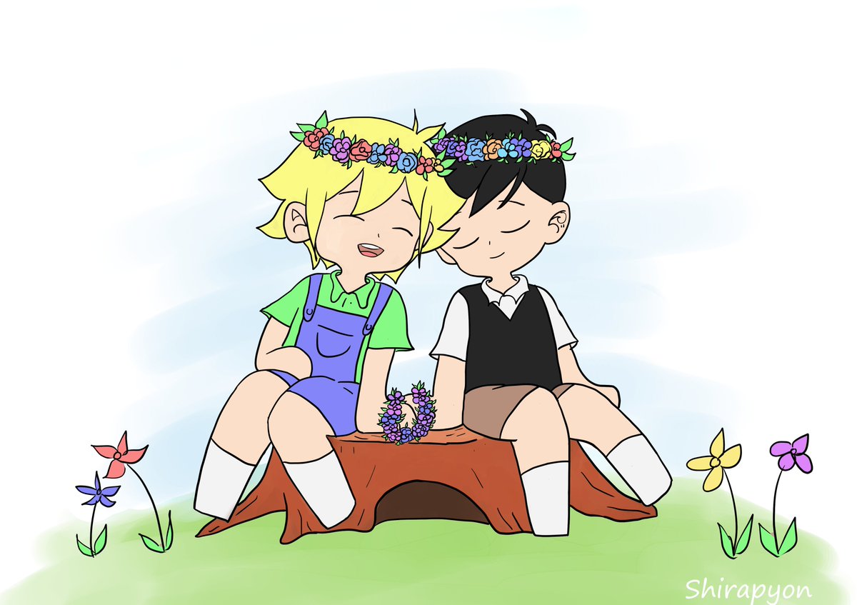 PyonShira's tweet photo. Fanart for Omori! I wanna see a smiling Basil and Sunny. I hope these two and their friends get the help they need.

"Forgiveness and Acceptance"

#OMORIFANART #omori #omorisunny #omoribasil https://t.co/zMESFdo0LT