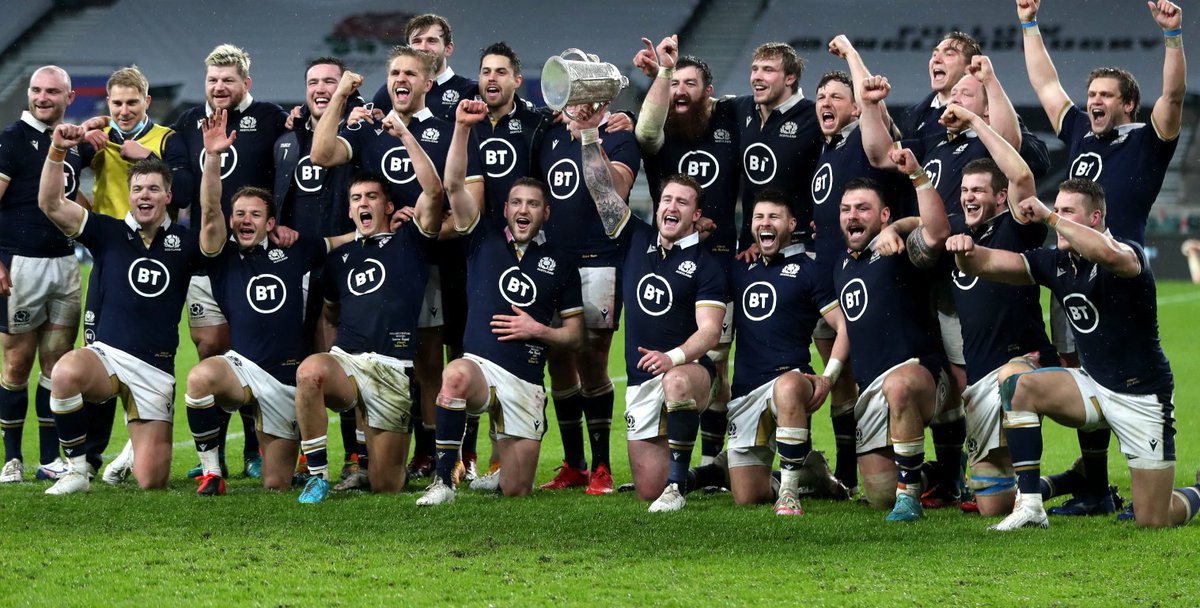 PlanetRugby's tweet photo. 🏆 How good does that look, Scotland fans? #GuinnessSixNations #ENGvSCO https://t.co/u7EKXa4Hqk