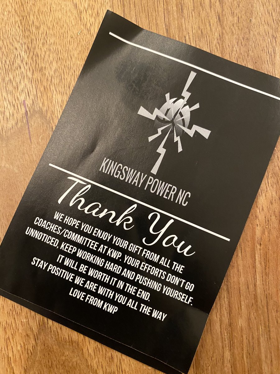 Thank you so much <a href="/KingswayPowerNc/">KingswayPowerNC</a> for the thoughtful gift for the girls and such a lovely message 🖤🤍 #ChildrensMentalHealthWeek