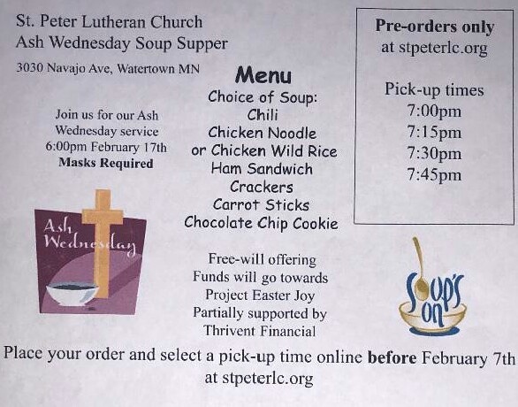 stpeterlc's tweet photo. We have figured out to do what we do best #feedpeople go to https://t.co/nYqWt3VtzK for full details on our #ashwednesday #worship and #togo #soupsupper  one of our youth is organizing this as a #nationalities #society #personalproject  #bewell  #Godsblessings https://t.co/0JhcUO3pGk