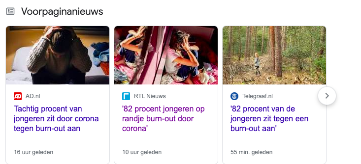 Vandaag gonsde de hele dag rond dat 80% van de jongeren tegen een burn-out aan zit. Een gigantisch percentage dat nogal extreem klinkt. Media en politiek doken er fors op. Ik doe ook eens ee draadje ;-)