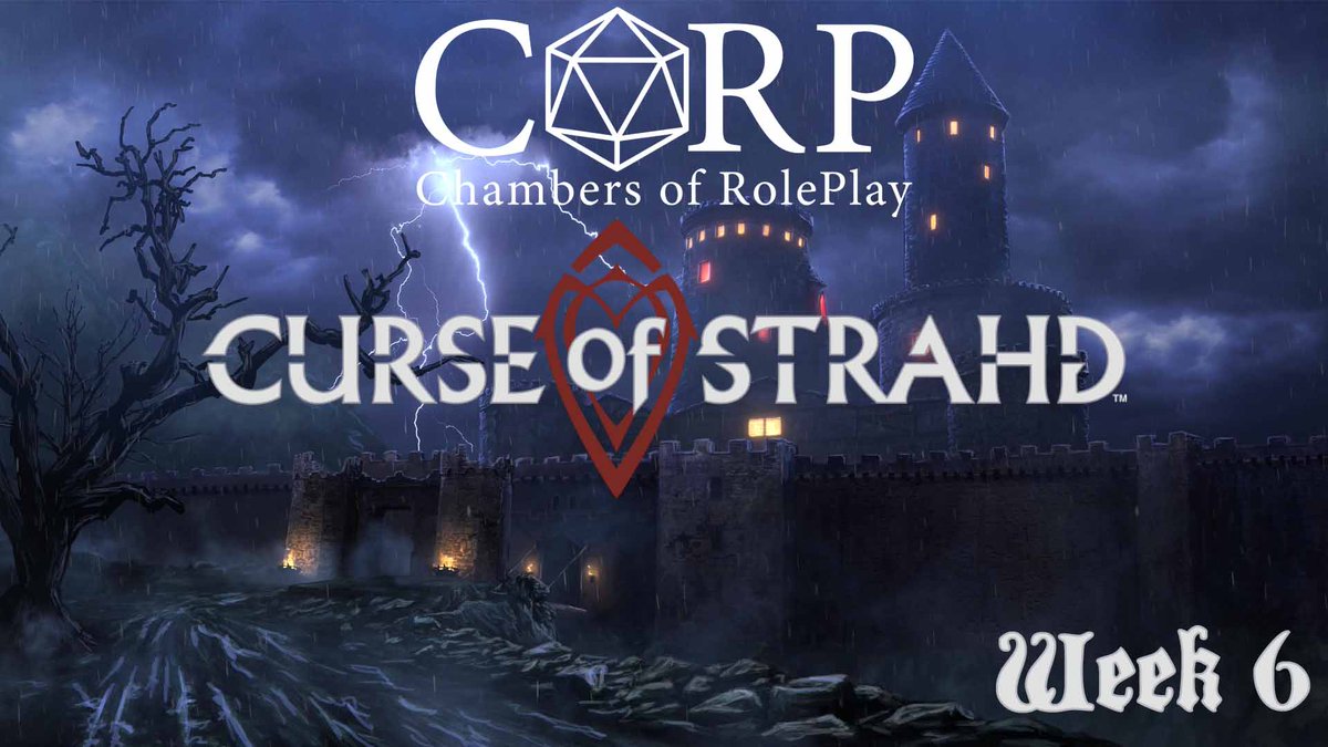 JamesCORPTV's tweet photo. We’re live now with Dungeons &amp; Dragons Campaign Curse of Strahd! Week 6 is now live on Twitch!
Please come and support the channel over at: https://t.co/MBGOtxnknx
@clhharrison @EldritchWarlock @GodlessPolecat @Requiemofaman @TheSimHerself
#TTRPGs https://t.co/ZMK7fv6IKw