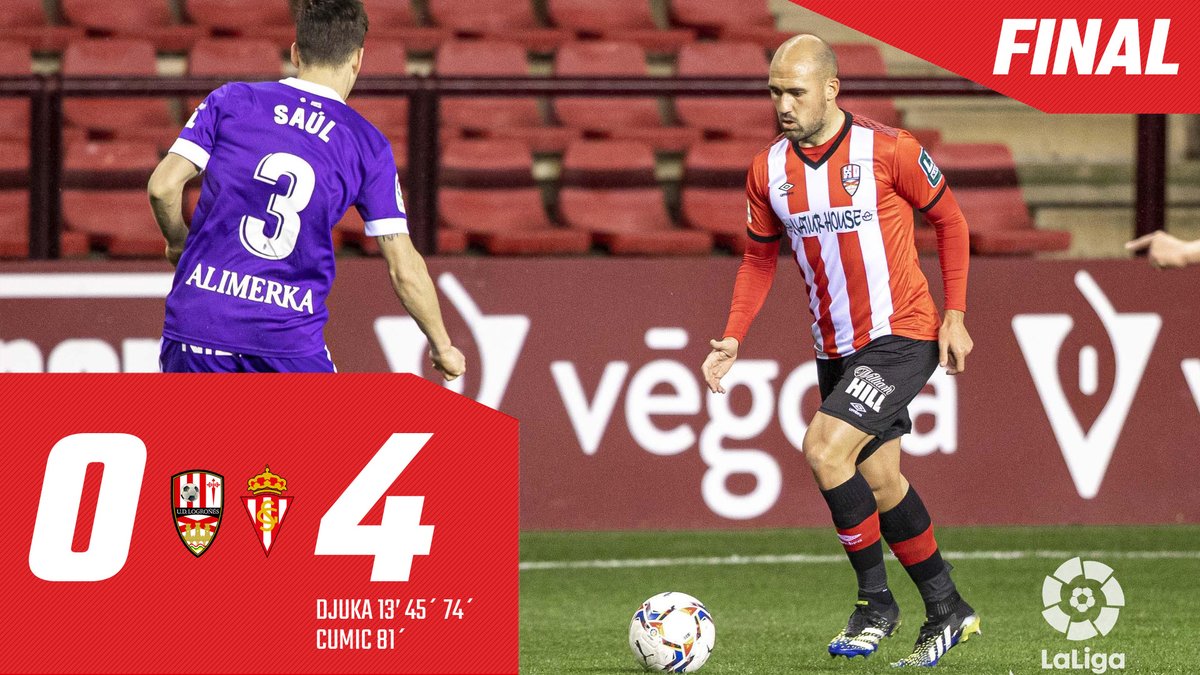 UDLogrones's tweet image. FINAL | Dura derrota en Las Gaunas tras ser derrotados por el @RealSporting. Esto no para, desde ya pensando en el próximo fin de semana. ¡Juntos nos levantaremos!