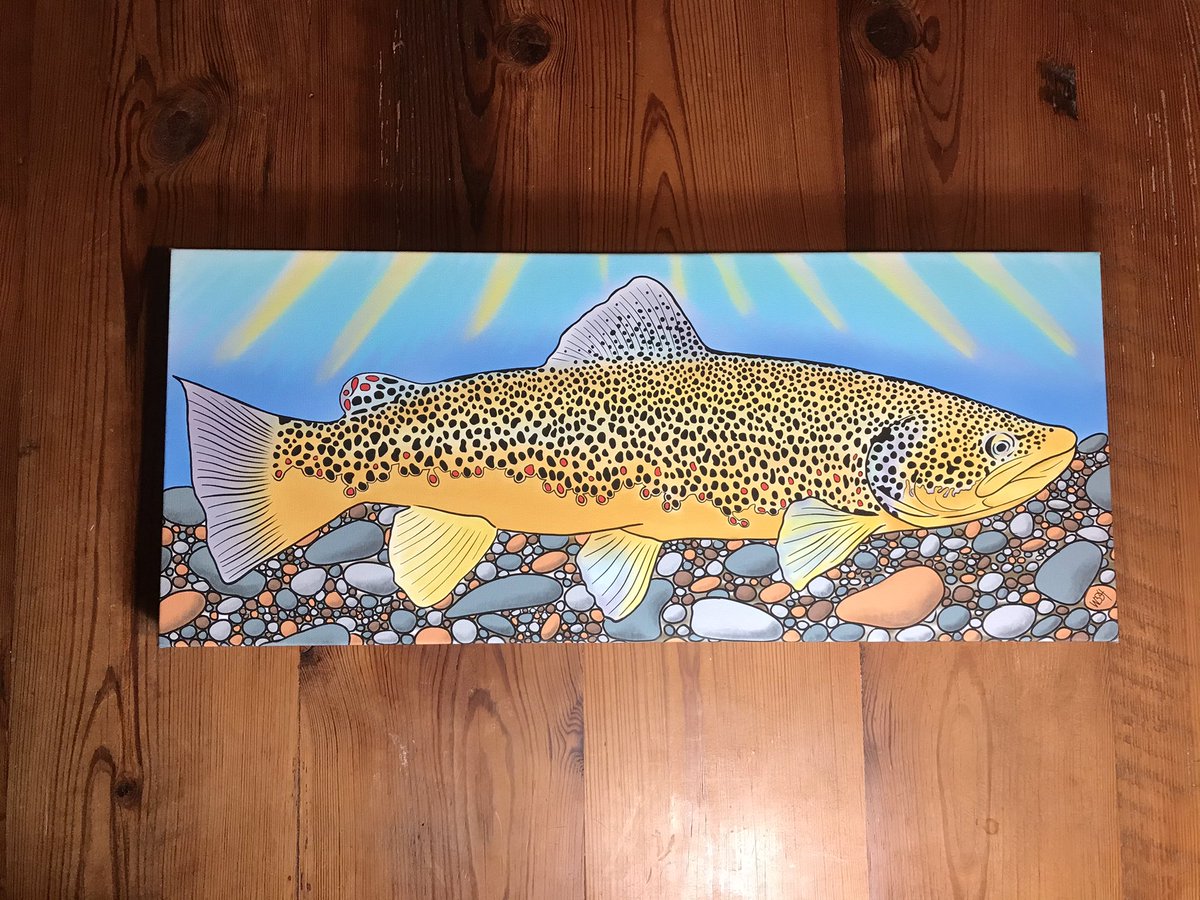 wottiv's tweet photo. “Big Brown in the sun”
Fine art giclee on canvas
24x10” mounted to 1.5” frame
Signed and numbered in succession
Mounting hardware included
🔗Link in Bio!🔗
#trout #browntrout #wnctrout #troutfishing #troutart #flyfishing #wncflyfishingtrail #troutbum #flytying #water #canvas https://t.co/s3ZZDEujds