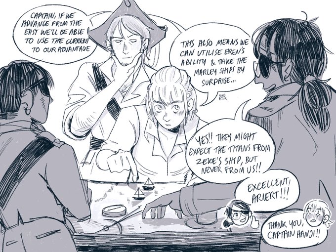 pirate au | just jearmin admiring each other... 