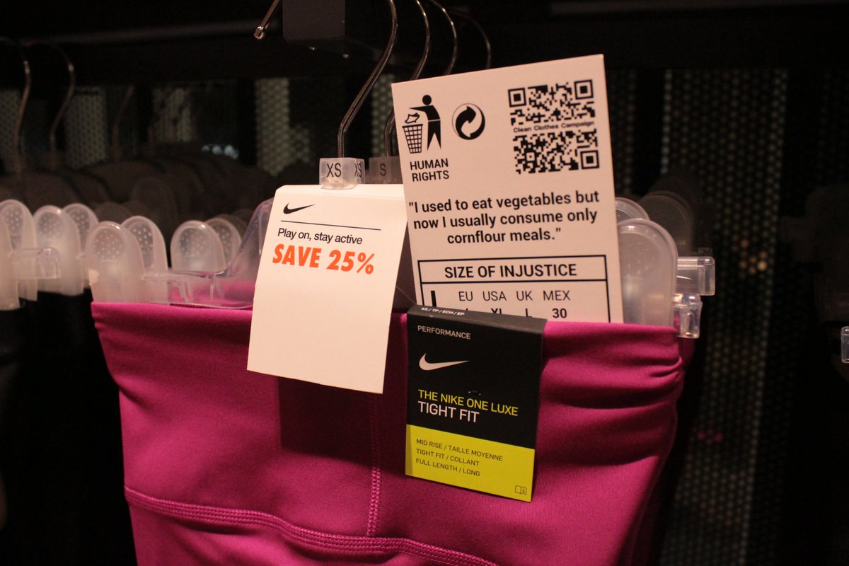 cleanclothes's tweet photo. Tell @Nike that garment workers in their supply chain have nothing left to save on. They were earning poverty wages before the pandemic, now they are earning even less. #Nike has the money and the power to do the right thing. #PayYourWorkers #justdoit! https://t.co/axtpgOjvS8 https://t.co/UdUEk5AW93