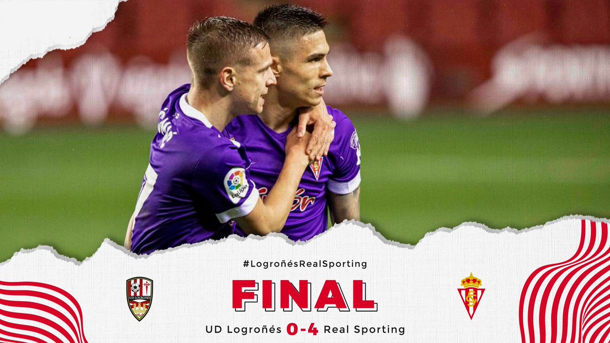 FutbolenClub's tweet image. El @RealSporting pone la directa hacia el playoff de ascenso tras ganar 0-4 al @UDLogrones con un hattrick de Djucka.

Los gijoneses se postulan como claros candidatos a luchar por los puestos altos.

#LogroñesSporting
#LaLigaSmartBank