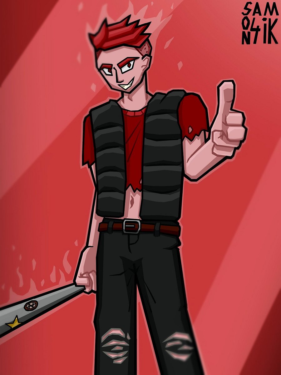 Samson4ik3's tweet photo. Sorry for the long absence. Here's a new look for Horn. For me, this is progress in comparison with the past appearance. #art #digidalart #originalcharacter #character #digidal #red #redesign #myart https://t.co/9TviPIHJ4G