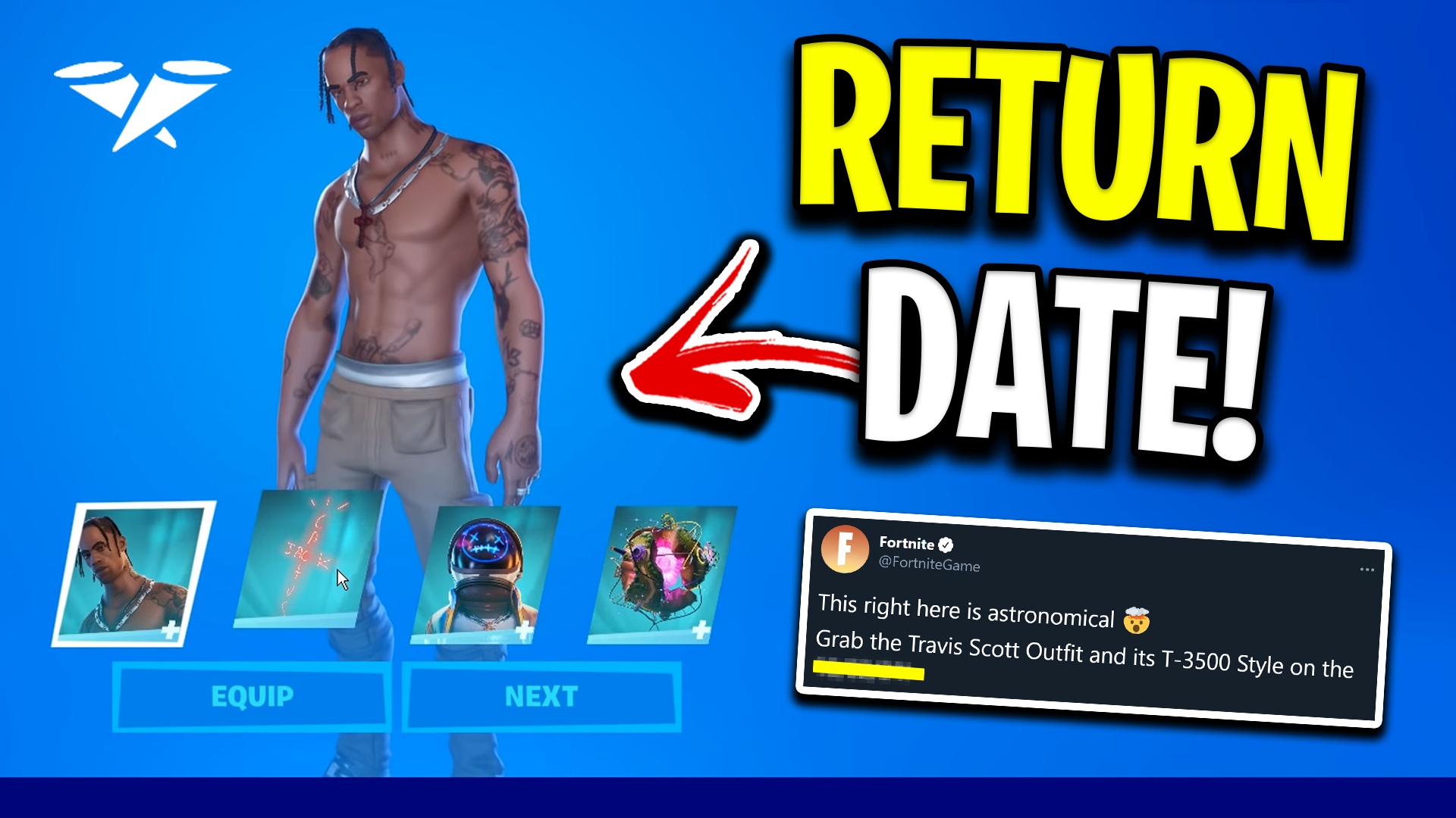 Codelife on Twitter "Travis Scott Is Making A Return To Fortnite! (NEW Item Shop Date) Link
