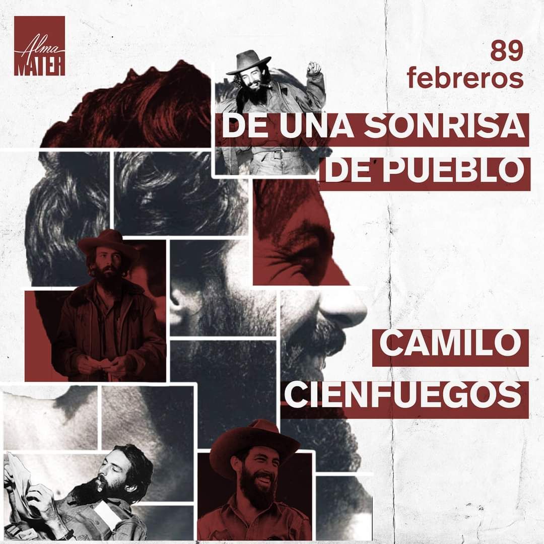 DelgadoIsnel's tweet photo. 👏🇨🇺‼️
Ya se cumplen 89 años de aquel día en la barriada habanera de Lawton, donde nació el Comandante #Camilo Cienfuegos Gorriarán, #héroe indiscutible de la batalla de Yaguajay.
@EmpCubiza https://t.co/ObEmKB8UFM