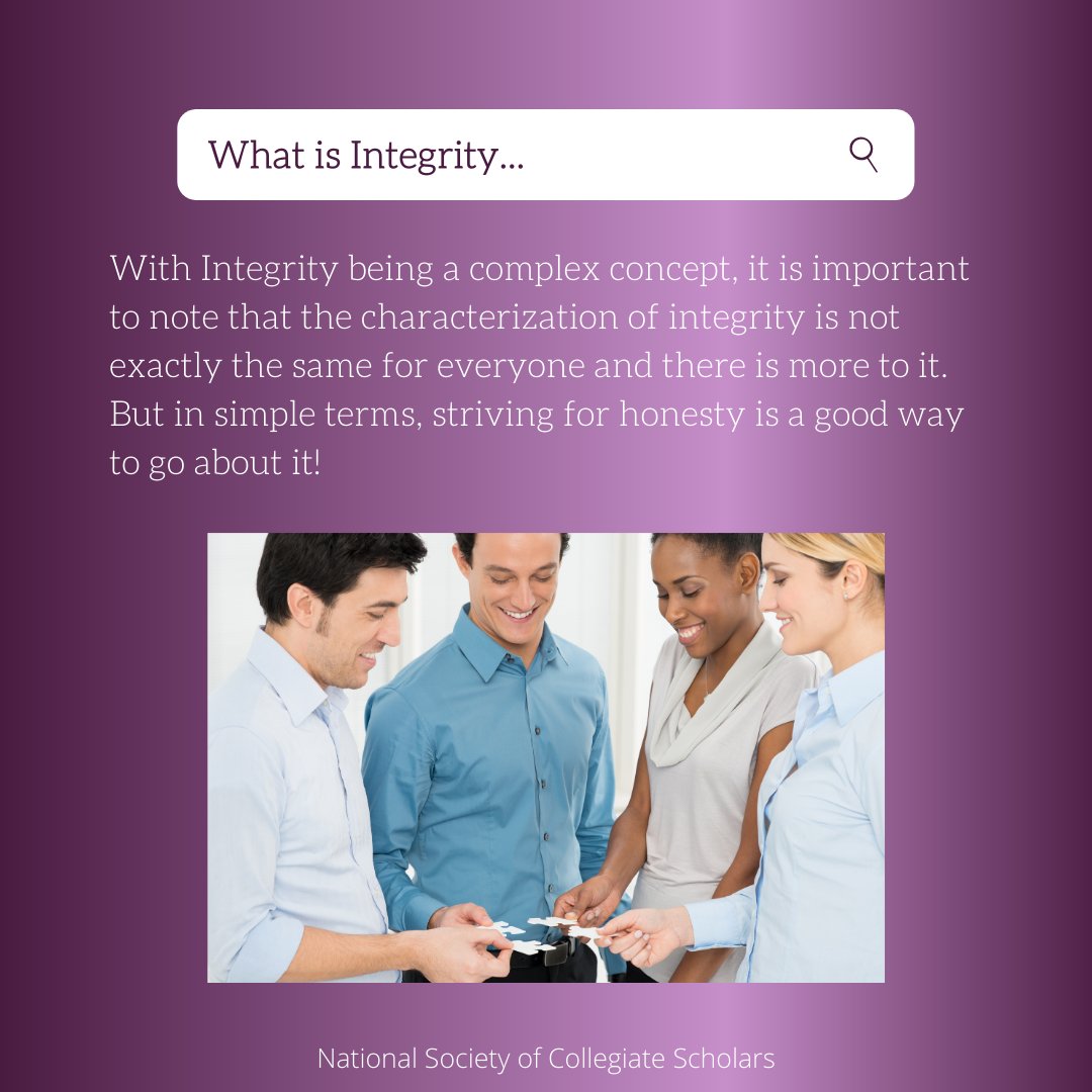 What is Integrity?

#nscs #integrity #college #informational #thread