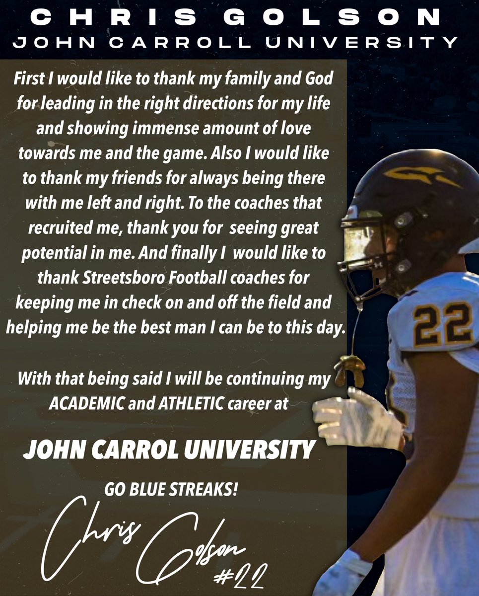 cdglsn's tweet photo. These next 4 years about to be crazy @CoachCopeJCU @RickFinotti  #bluestreaks #menofcarroll https://t.co/xQCqJ9EQOK