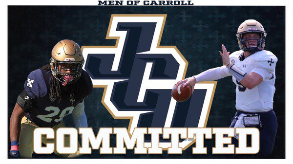 cdglsn's tweet photo. These next 4 years about to be crazy @CoachCopeJCU @RickFinotti  #bluestreaks #menofcarroll https://t.co/xQCqJ9EQOK